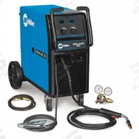 MILLER ELECTRIC MIG Welder: Millermatic 252, MIG Pack w/Running Gear (MPN 907321). Key specifications — Input Voltage (Nominal) (Merch - Table Column, Filters): 230V; Max. Wire Diameter: 0.045 in (Solid).