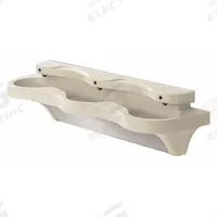 BRADLEY Bathroom Sink: Express, White Sand, Terreon®, Sensor, 84 in Overall Lg, 22 in Overall Wd (MPN S93-710). Key specifications — Series: Express; Includes: Mounting Frame and Plumbing Enclosure; Color: White Sand; Brand: BRADLEY; Sink Type: Bathroom; Material: Terreon®; Sink Material: Polymer Resin.