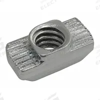 Drop in T-Nut: 1/4"-20 Size, 6 mm Thread Lg, 30 Series, Zinc-Plated, Steel (MPN 13110). Key specifications — Fastener Type: T-Nut; Material: Steel; Finish: Zinc-Plated; T-Slot Fastener Type: T-Nut; Compatible Series: 80/20 30 Series; System of Measurement: Metric; Brand: 80/20; Mounting Type: Drop-In.
