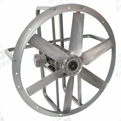 Dayton Ring Exhaust Fan: 30 in Blade, 3/4 hp, Totally Enclosed Fan Cooled, 115/208-230V AC - Hazardous Location Ring Exhaust Fans