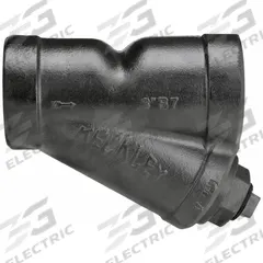 KECKLEY Y Strainer: 2 1/2 in, NPT, Perforated, 0.0625 in Screen Size, Cast Iron, Graphite (MPN 21/23THY-CI062P34-FTI-B7). Key specifications — Brand: KECKLEY; Seal Material: Graphite; Manufacturer Part Number: 21/23THY-CI062P34-FTI-B7; Screen Material: 304 Stainless Steel.