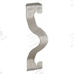 Cable Conduit Clip Hanger: 1/2 in_3/4 in Trade Size, 1/8 in to 1/2 in, 1/4"/3/16" Threaded Rod Size (MPN K12). Key specifications — Manufacturer Part Number: K12; Compatible Conduit Trade Size: 1/2 in; 3/4 in; Compatible Pipe Size: 1/2 in; 3/4 in; 1 in; Flange Thickness: 1/8 in to 1/2 in; Steel Thickness: 0.945 in.