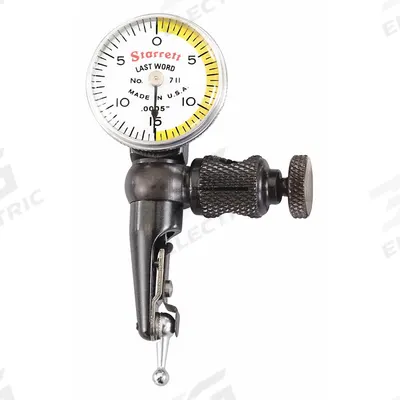 STARRETT Swivel-Head Dial Test Indicator: 0 in to 0.03 in, Swivel Head, Inch - Dial Test Indicators - Swivel-Head Style