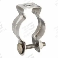 Conduit & Cable Hanger - Screw-On: 1 1/4 in Trade Size, Stainless Steel, S21200MH00. Key specifications — Compatible Conduit Trade Size: 1-1/4 in; Compatible Conduit Type: EMT; ENT; Compatible Nominal Conduit/Pipe Size: 1-1/4 in; Compatible Pipe Size: 1-1/4 in; Finish: Polished; Indoor/Outdoor Usage: Indoor/Outdoor; Material: Stainless Steel.