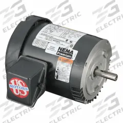 U.S. MOTORS General Purpose Motor: Flange Mount, Totally Enclosed Fan Cooled, 1/2 hp, 1,770 RPM (MPN U12P2DCR). Key specifications — Brand: U.S. MOTORS; Nameplate Voltage @ 60 Hz: 380V AC; Full Load Current @ 60 Hz: 1.8/0.90 A; Nameplate RPM @ 60 Hz: 1,770 RPM; Motor Enclosure: TEFC.