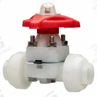 ASAHI Diaphragm Valve: 1 1/2 in, PVDF, 2-Way, IPS x Socket, 150 psi Max Pressure (CWP), PTFE (MPN 1542015). Key specifications — Diaphragm Material: PTFE; Brand: ASAHI.
