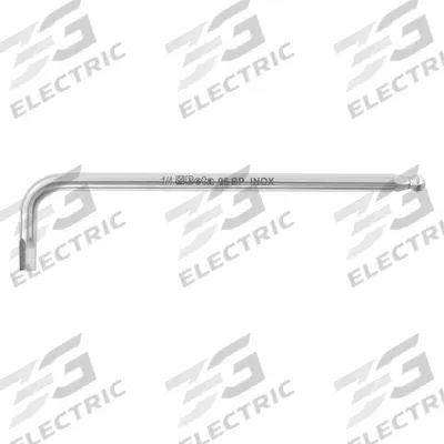 BETA Hex Key: 1 Ball Ends, 9/64 in Tip Size, SAE, Long, Stainless Steel, Satin - Stainless Steel Hex Keys