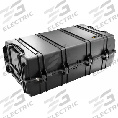 PELICAN Protective Case: 21 1/2 in x 41 1/8 in x 14 7/8 in Inside, No Foam, Black - Standard Protective Transport Cases