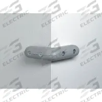 PAWLING CORP Corner Guard: PVC, Screw-In, Gray, 8 in Leg Wd, 1 in Thick, 1 in Overall Ht, Two Legs (MPN EB-8-0-5). Key specifications — Brand: PAWLING CORP; Color: Gray; Number of Legs: Two.