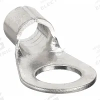 BURNDY Ring Terminal: Bare, 3/8 in Stud Size, 6 AWG to 6 AWG Wire Sizes, 600 V, Brazed Barrel & Seam (MPN YAD6CM10E38). Key specifications — Brand: BURNDY; Series: Y81KFT.