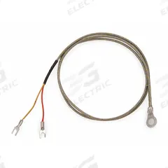 TEMPCO Ring Thermocouple: 32°F to 2,300°F /0°C to 1,260°C, Type K, For Solids/Surfaces Media Type (MPN TRW00113). Key specifications — Brand: TEMPCO; Cable Material: Fiberglass with Stainless Steel Braid; Cable Length: 4 ft; Accuracy: ±2.2 °C or ±0.75 %, Whichever is Greater; Process Mounting Connection: Bolt; Maximum Wire Gauge: 0.25 mm.