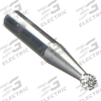 WIDIA METAL REMOVAL Carbide Bur: Ball, SD-7, Double Cut, 3/4" Head - Double-Cut Ball Burs