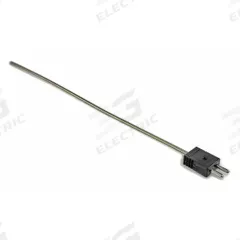DAYTON Thermocouple Probe: -346°F to 2,193°F /-210°C to 1,200°C, Type J, Rounded Tip, 18 in Probe Lg (MPN 36GK93). Key specifications — attr1275752: 20 AWG; attr1275757: 18 in; attr1275763: ±1.1 % Below 293 °C, ±0.4 % Otherwise; attr1275765: 36GK93; attr1275769: DAYTON; attr1434700: Weld.