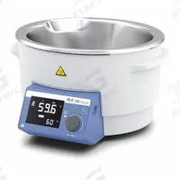 IKA Water Bath: 4 L Capacity, 180°C Max Temp, Stainless Steel, LCD, 5 1/8 in Interior Dp, Heated (MPN 20016395). Key specifications — Display Type: LCD; Heated or Refrigerated: Heated; Brand: IKA; Interior Material: Stainless Steel; Voltage: 100/120V AC.