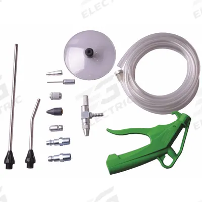 SPEEDAIRE Air Gun Kit: Pistol-Grip Grip, Plastic, 1/4 in Female NPT, 12 Nozzle(s) - Air Gun Kits