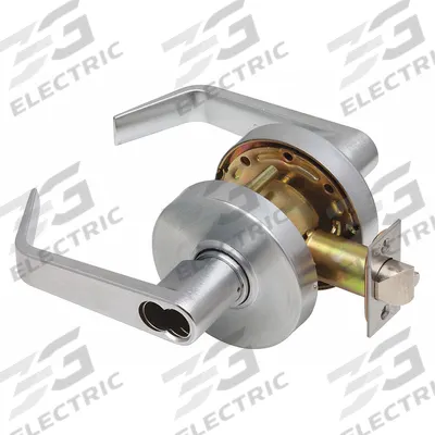 DEXTER Door Lockset: Storeroom Lever Locksets, Chrome, ADA Compliant
