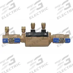 ZURN WILKINS Backflow Preventer: 350, 1 in Pipe Size, Flange x Flange, 12.25 in Overall Lg, Bronze (MPN 1-350). Key specifications — Shut-Off Valve Type: Ball Valve; Connection Type: Flange x Flange.