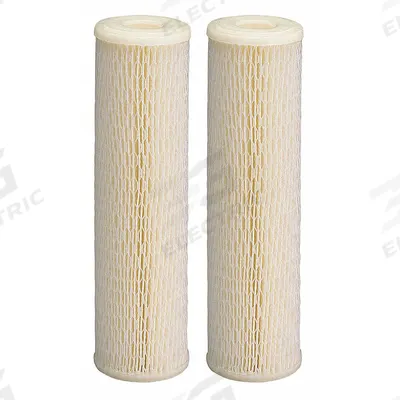CULLIGAN Water Filter Cartridge: 20 micron, Pleated, 4 gpm, Cellulose, 9 3/4 in Overall Ht - Pleated Water Filter Cartridges