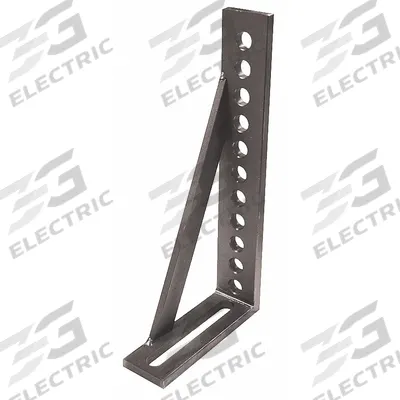 BUILDPRO Right Angle Bracket: 12 in Lg, 6 in Wd, 2 in Ht, 5 in Slot - Right-Angle Brackets