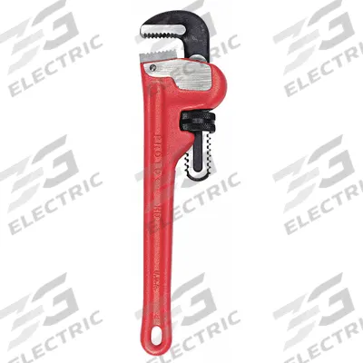 PROTO Pipe Wrench: Cast Iron, 2 in Jaw Capacity, Serrated, 14 in Overall Lg - Straight Pipe Wrenches