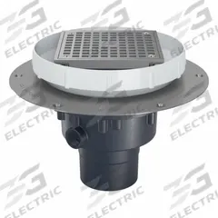 ZURN Floor Drain: 9 7/8 in Overall Dia, 5 in Grate Size, 4 in Nominal Pipe Size, Solvent Weld, PVC (MPN EZ2-PV3-ST). Key specifications — Color: Bronze; Connection Type: Solvent Weld; Brand: ZURN.