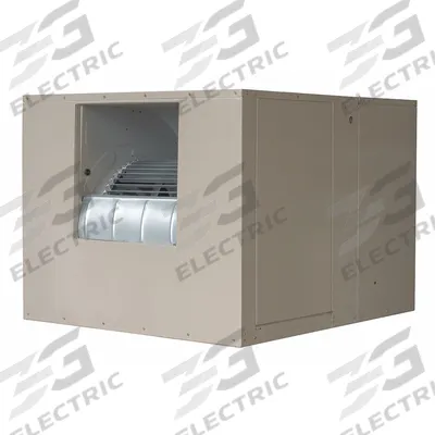 MASTERCOOL Ducted Evaporative Cooler: 2,200 sq ft, 34 5/8 in x 42 in x 52 in - Single-Inlet Residential Ducted Evaporative Coolers