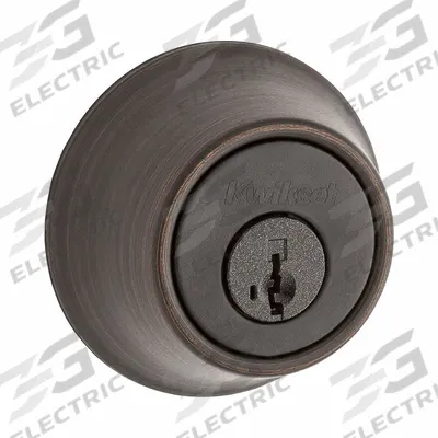 KWIKSET Single Cylinder Deadbolt: Cylindrical, 1 3/4 in Door Thick - Max - Standard Cylindrical Deadbolts