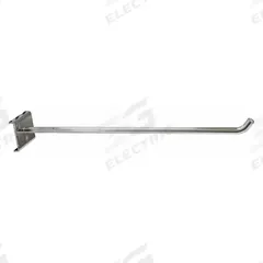 TRESTON Single Rod Pegboard Hook: 11 3/4 in x 5 29/32 in x 1 3/4 in, 5 Hooks, Screw-In, Surface (MPN 853217-51). Key specifications — Mounting Type: Surface; Includes: Black Holding Clip; Finish: Zinc-Plated; Color: Silver; Accessory Type: Single Hook; Locking System: Screw-In; Material: Steel; Brand: TRESTON.