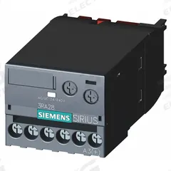 SIEMENS Timing Relay: On Delay, 0.05 sec – 100 sec, 1NO, 24-240V AC/DC Coil (MPN 3RA28111CW10). Key specifications — Maximum Voltage Rating: 240V AC/DC; Mounting: Front; Brand: SIEMENS; Compatible with Series: 3RT2 Contactors.