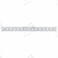 STARRETT Steel Rule, Flexible: C330-150, 150 mm, 0.02 in Thick, 0.5 mm/1 mm, Chrome, Black, Flex, 30. Key specifications — attr939978: 0.5 mm; attr934745: STARRETT; attr944509: Chrome; attr939993: Decimal; attr986193: Etched.