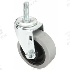 APPROVED VENDOR Stem Caster: 3 1/2 in Wheel Dia., 1 1/4 in Wheel Wd, Swivel, Swivel, Polyurethane (MPN 32J830). Key specifications — Brand: APPROVED VENDOR; Thread Size: 1/2"-13; Wheel Bearing Type: Delrin; Wheel/Tread Color: Gray; Roll Up: Swivel.
