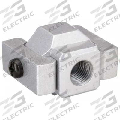 GROZ Pipe Adapter: 1/4 in NPT, Aluminum, Piping Adapter Series - Modular Connectors
