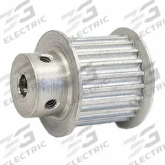 DAYTON Timing Pulley: Modified Curvilinear, Fixed, For GT Timing Belt Section, For 15 mm Belt Wd (MPN 22-3P15-6FA2). Key specifications — Brand: DAYTON; Finish: Clear Anodized; For Belt Series: Powerhouse®.