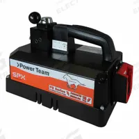 POWER TEAM Battery Pump: 10,000 psi Max. Op Pressure, 200 cu in/min Max. Flow Rate, 1/4 hp Max. HP (MPN PB104-1). Key specifications — attr941810: PB104-1; attr941817: 4-Way; attr941814: Advance.