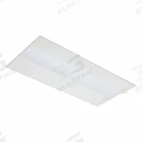 LITHONIA LIGHTING Recessed LED Fixture: 4 ft Lg, 2 ft Wd, 4,000 lm_5,000 lm_6,000 lm, 55 W (MPN STAKS 2X4 ALO6 SWW7). Key specifications — attr1261884: 120 to 277V AC; attr1261878: LITHONIA LIGHTING; attr1261883: (4) Lamp T8; attr1261870: 3500K; attr1261880: Yes.