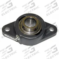 TIMKEN 2 Bolt Flange Bearing: Radial Ball, 1 3/8 in Bore, Cast Iron, Set Screws, 6 1/8 in Lg, 52100 (MPN YCJT 1-3/8 SGT). Key specifications — Bore Type: Cylindrical; Brand: TIMKEN; Lubricant Material: NLGI #2 Equivalent; Mounting Bolt Size: 1/2 in; System of Measurement: Inch.