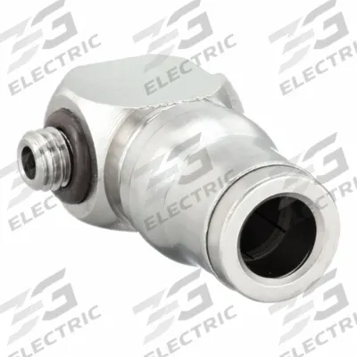 LEGRIS Push-Fit Adapter Fitting: 5 mm Pipe x 6 mm OD Size, Metric x Push-to-Connect - Nickel-Plated Brass Tube Fittings