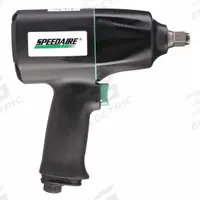 SPEEDAIRE Air Impact Wrench: Full-Size, 1/2 in Drive, Pistol-Grip, Square, Std, Friction Ring (MPN 21AA58). Key specifications — attr1321013: NPT; attr1321019: Full-Size; attr1321030: SPEEDAIRE; attr1321012: Standard; attr1321025: Square.
