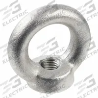 JW WINCO Lifting Eye Nut: Stainless Steel, 11 mm Tr Lg, 53 mm Ht, 30 mm Inside Dia (MPN 582-M12-NI)