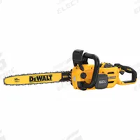 DEWALT Battery-Powered Chainsaw Kit: 18 in Bar Lg, Rear Handle, Auto Chain Oiler, 60 V, 40.9 cc (MPN DCCS672X1). Key specifications — Brand: DEWALT.