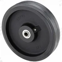APPROVED VENDOR Caster Wheel: 10 in Wheel Dia., 2 1/8 in Wheel Wd, Rubber, 1,350 lb Load Rating, Std (MPN 250 RU1H). Key specifications — attr1111770: Iron; attr1111778: Black; attr1111764: APPROVED VENDOR.