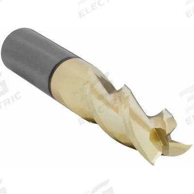 CLEVELAND Square End Mill: Carbide, ZrN Coated, 3 Flute, 5/8" Mill Dia, 3/4" LOC - Carbide Square End Mills for Aluminum