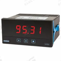 OMEGA Digital Panel Meter: -1,999 Display Span - Min, 9,999 Display Span - Max, 18 V AC – 264 V AC (MPN DP20-A1). Key specifications — attr1042966: DP20-A1; attr1042969: <0.5% FS; attr1042981: Red; attr1042982: LED; attr1042993: 4; attr1042998: Electrical Frequency; attr1043003: Panel Meter; attr1043006: DP20.