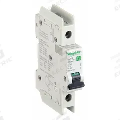 SCHNEIDER ELECTRIC IEC Miniature Circuit Breaker: 3 A Amps, 60V DC, 14kA at 120/240V AC, Screw Clamp (MPN M9F44103). Key specifications — Brand: SCHNEIDER; DC Voltage Rating: 60V DC; Max. AIR Rating: 14kA at 120/240V AC; Terminal Connection: Screw Clamp; AC Voltage Rating: 240/277/480V AC.
