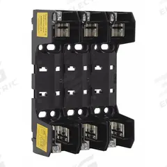 BUSSMANN Fuse Block: Open Block Design, 3 Pole, 600 V AC, Box Lug, Non-Indicating (MPN RM60060-3CR). Key specifications — Brand: BUSSMANN.