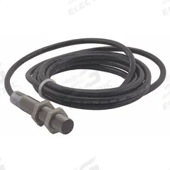 EATON Inductive Cylindrical Proximity Sensor: Non-Terminated Cable, Shielded, 3 Wires, 10-48V DC, NC (MPN E57P-12SNC2-C2). Key specifications — Brand: EATON; AC Supply Voltage Rating: Not Rated; DC Supply Voltage Rating: 10-48V DC.