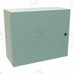 HAMMOND Electrical Enclosure: Steel, 20 in x 24 in x 10 in, NEMA 12/3R/4, Solid Cover, Hinged (MPN EN4SD202410GY). Key specifications — Closure Method: 1/4-Turn Latch; Brand: HAMMOND; Knockouts: Not Included.