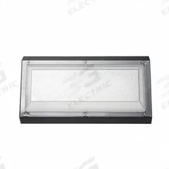 Vandal Resistant Stairwell Fixture: 2,172 lm_2,264 lm_2,311 lm_2,351 lm_2,421 lm, 3500K, 30 W (MPN ESF18 MIN1 30W 35K MVOLT OP BLK WL ONOFF). Key specifications — Voltage: 120/277V AC; NEMA Enclosure Rating: Not Rated; Housing Material: Polycarbonate; Color Temperature: 3500K; Brand: LITHONIA LIGHTING; Emergency Battery Backup: No.