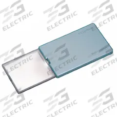 ESCHENBACH OPTIK GMBH Illuminated Pocket Magnifier: 4X, 2.5 in Focal Distance, 16D Diopter (MPN 1521-22). Key specifications — attr1183318: 2.5 in; attr1183324: ESCHENBACH OPTIK GMBH; attr1183319: 50 mm x 45 mm x 6 mm; attr1183320: 16D.