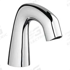CHICAGO FAUCETS Bathroom Sensor Faucet: EQ Curved, Cast Brass, Polished Chrome Finish, Single-Post (MPN EQ-A11A-11ABCP). Key specifications — Brand: CHICAGO FAUCETS; Includes: Mounting Hardware; Series: EQ Curved.